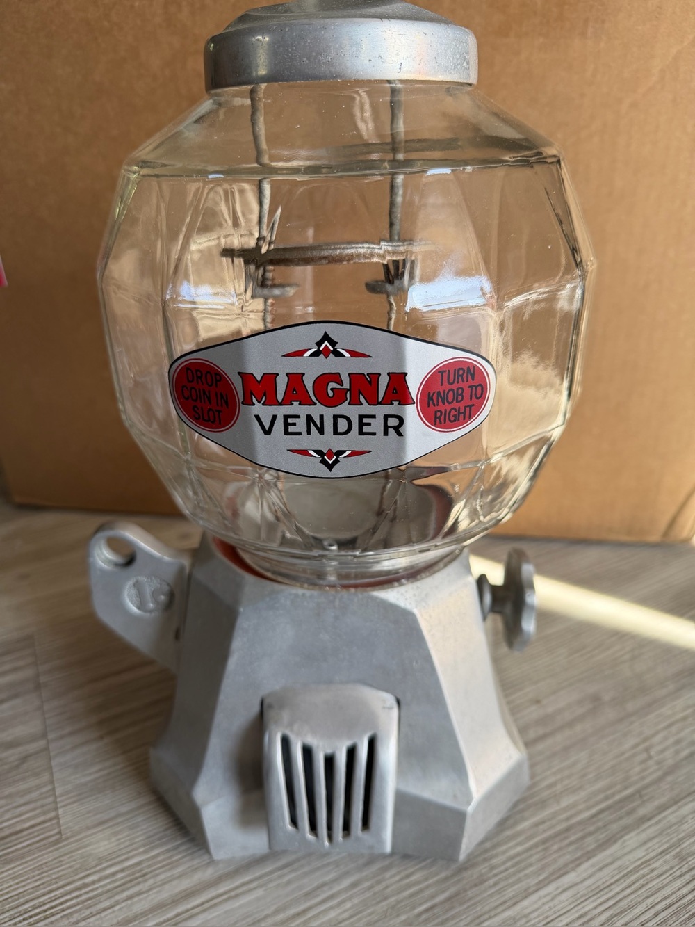 Classic Silver Gumball Machine